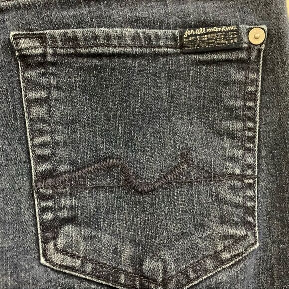 7 FOR ALL MANKIND Roxanne Jeans Women’s Size 27 Medium Wash Blue. - Picture 5 of 14